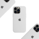 Capa de Silicone Premium Branca para iPhone 13 Pro Max - MobbiCase