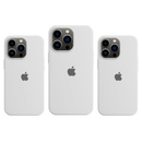 Capa de Silicone Premium Branca para iPhone 13 Pro Max - MobbiCase
